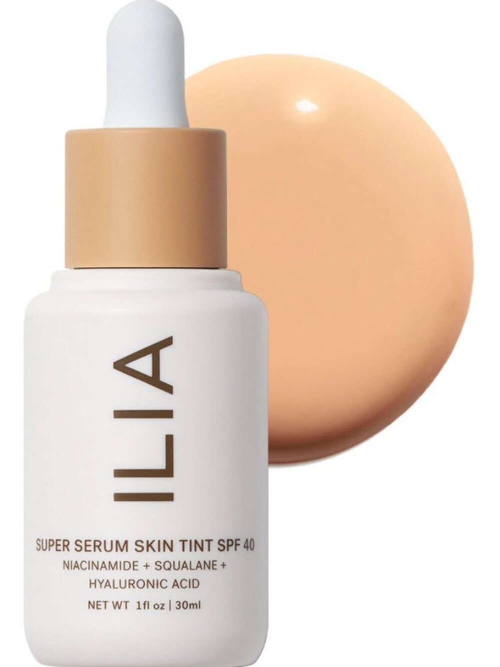 NIB ILIA Super Serum Skin Tint SPF 40 - Hydrating Foundation ST5 Bom Bom